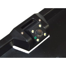 Kamera cofania w ramce rejestracji z LED mirror