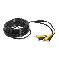 Przedłużacz kabla kamery 15m 1RCA + GNIAZDO DC - 1RCA + WTYK DC