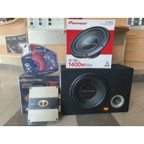 Zestaw Car Audio Pioneer TS-A30S4 + Phantom AD 275 z kablami