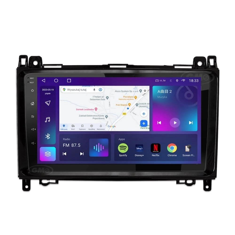 Stacja multimedialna Mercedes B-klasa W245 2004 - 2011 GMS 8985TQ Navix