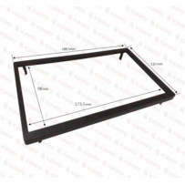 Ramka radia 2DIN uniwersalna 188x110mm (do wąskiej półkieszeni)