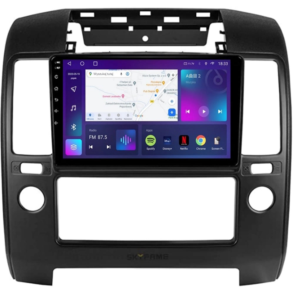 Stacja multimedialna Nissan Navara 2005 - 2014 GMS 8985TQ Navix