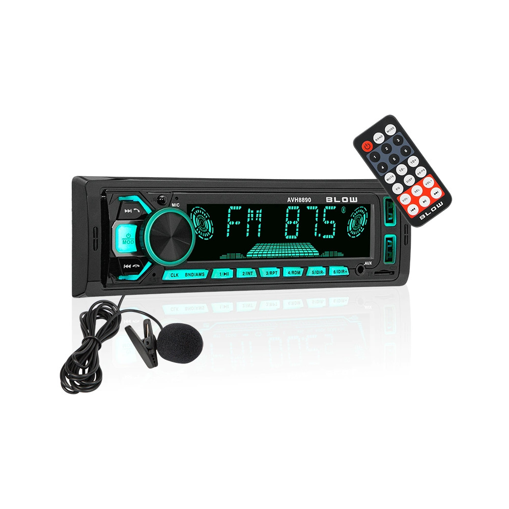 Radio samochodowe Blow AVH-8890 - MP3, USB, SD, MULTICOLOR