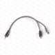 Adapter RCA 2x gniazdo – 1x wtyk (rozgałęźnik sygnału audio)