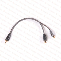 Adapter RCA 2x gniazdo – 1x wtyk (rozgałęźnik sygnału audio)