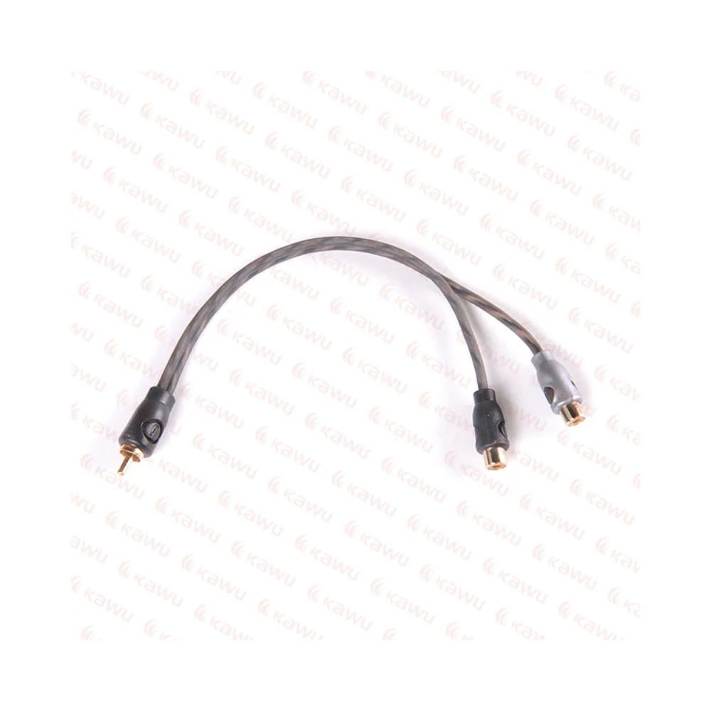 Adapter RCA 2x gniazdo – 1x wtyk (rozgałęźnik sygnału audio)