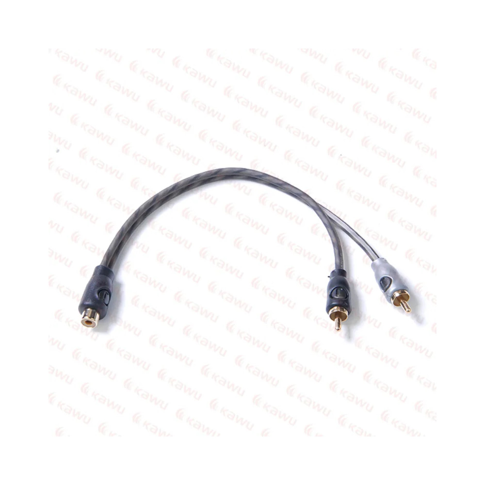 Adapter RCA 2x wtyk – 1x gniazdo (łączenie sygnału audio)