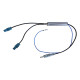 Separator antenowy z 2xFakra na DIN - Audi, VW, Skoda, Seat