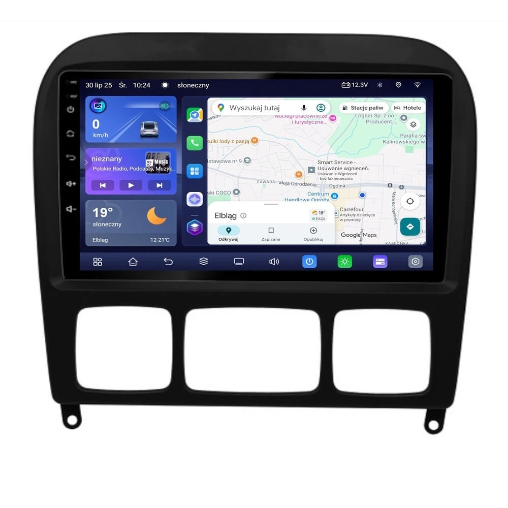 Stacja multimedialna Mercedes S-klasa W220 1998 - 2006 GMS 7785TQ Navix