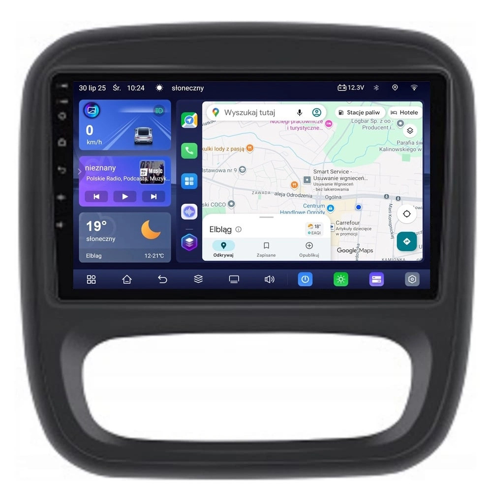 Stacja multimedialna Nissan NV300 2016 - 2021 z manualną klimatyzacją GMS 7789TQ Navix