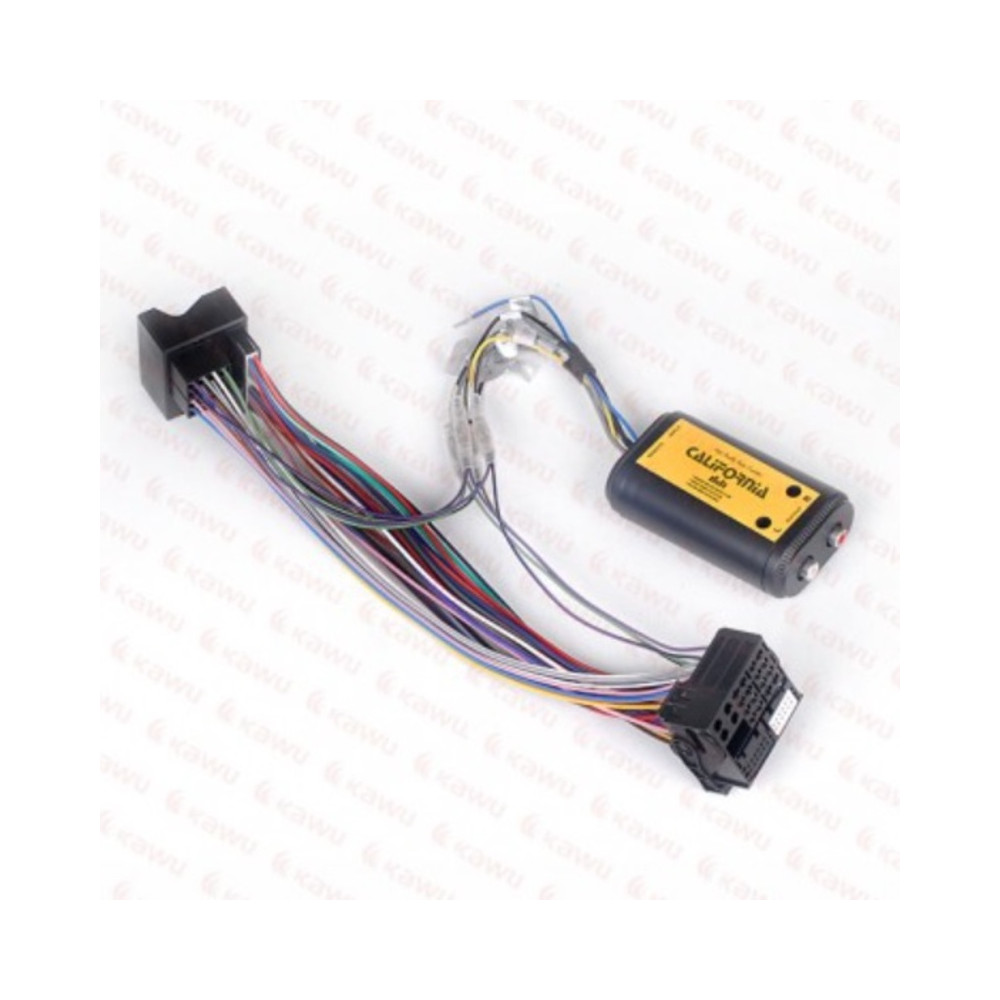 Konwerter sygnału audio RCA California na złącze Quadlock 2-kananały z remote