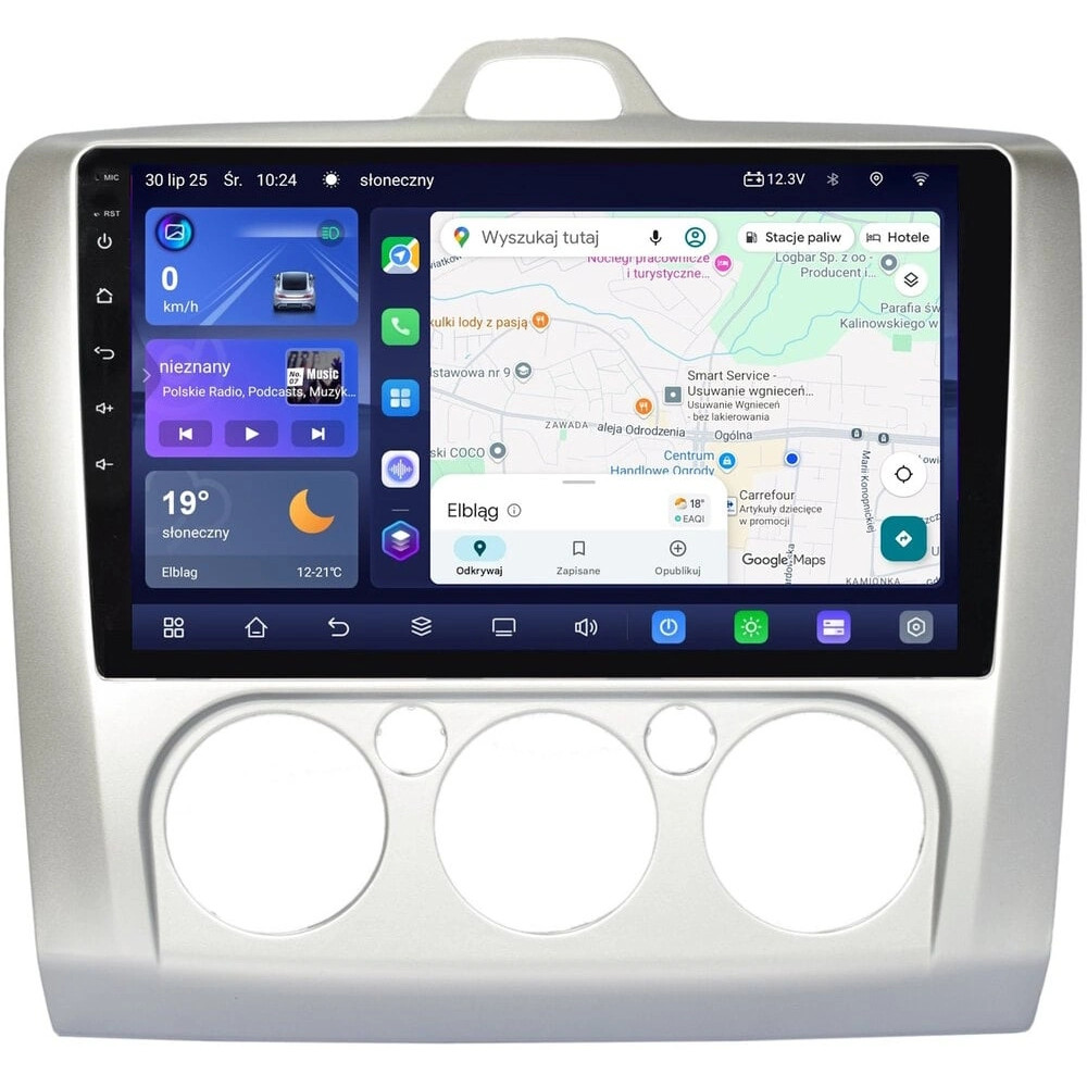 Stacja multimedialna Ford Focus 2007 - 2011 manualna klimatyzacja GMS 7785TQ Navix