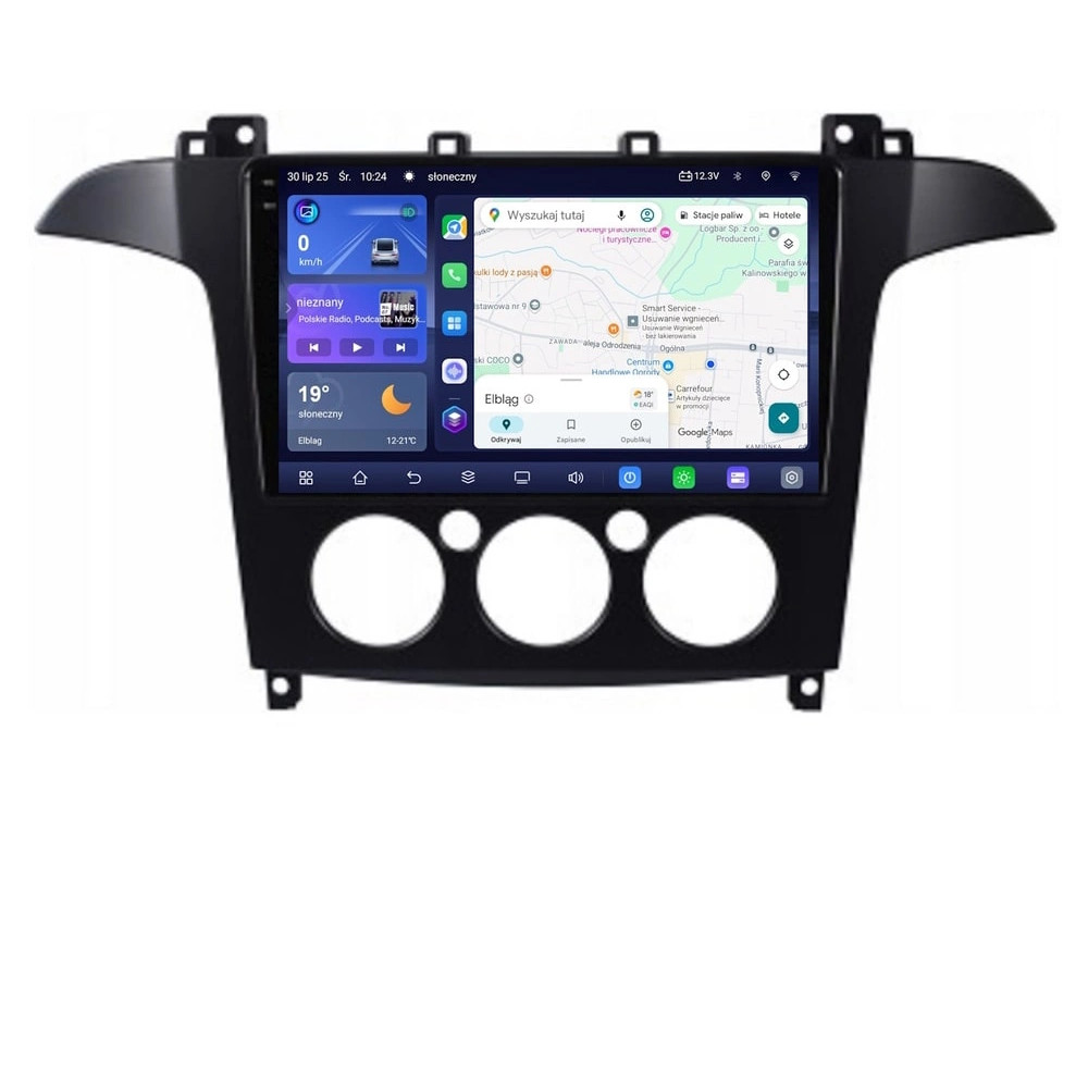Stacja multimedialna Ford S-max 2006 - 2015 z manualną klimatyzacją GMS 7787TQ Navix