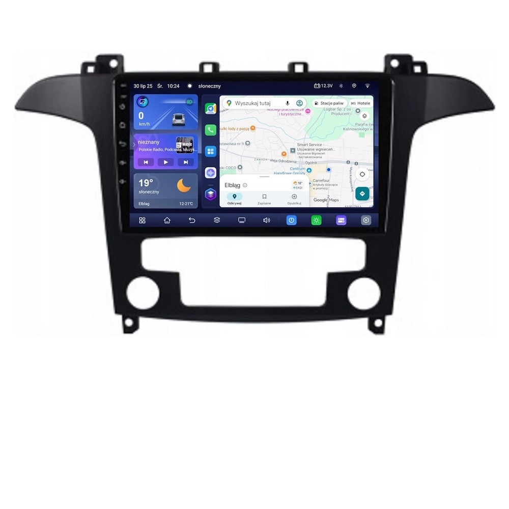 Stacja multimedialna Ford S-max 2006 - 2015 z automatyczną klimatyzacją GMS 7785TQ Navix