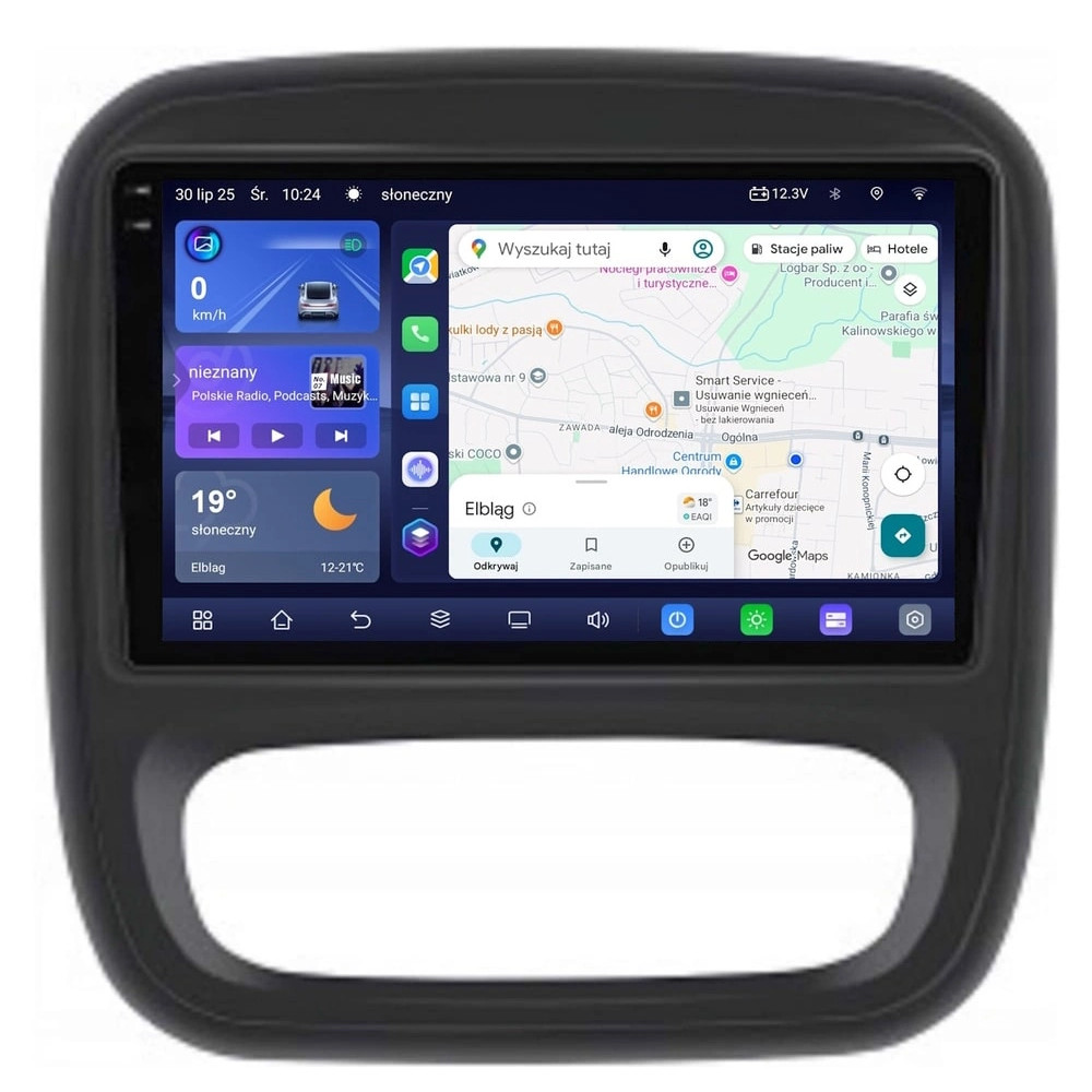 Stacja multimedialna Renault Trafic 2014 - 2021 z manualną klimatyzacją GMS 7787TQ Navix