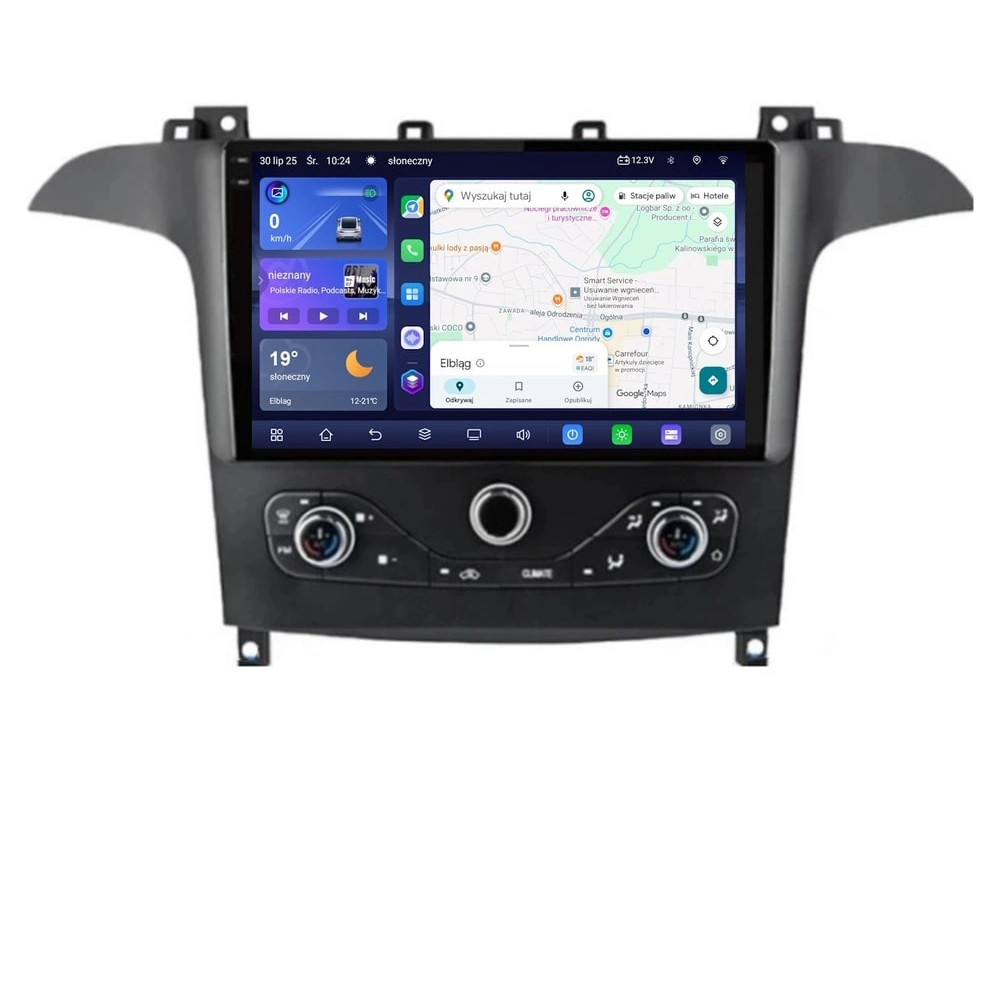 Stacja multimedialna Ford S-Max 2006 - 2015 z fabryczną nawigacją GMS 7787TQ Navix