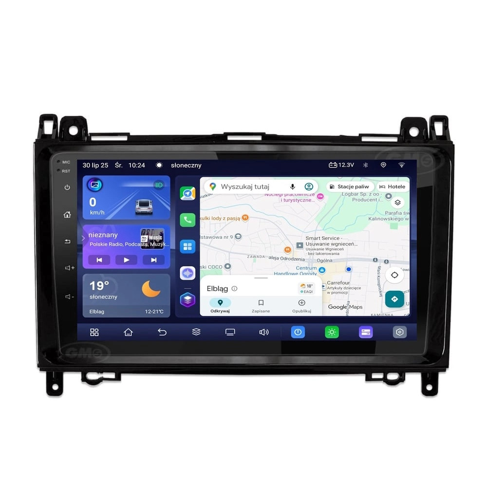 Stacja multimedialna Mercedes B-klasa W245 2004 - 2011 GMS 7789TQ Navix