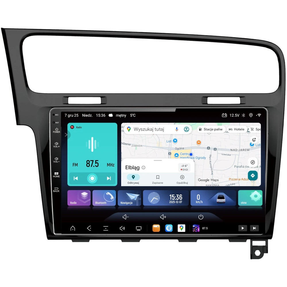 Stacja multimedialna Volkswagen Golf 7 2012 - 2020 GMS 9884EV Navix