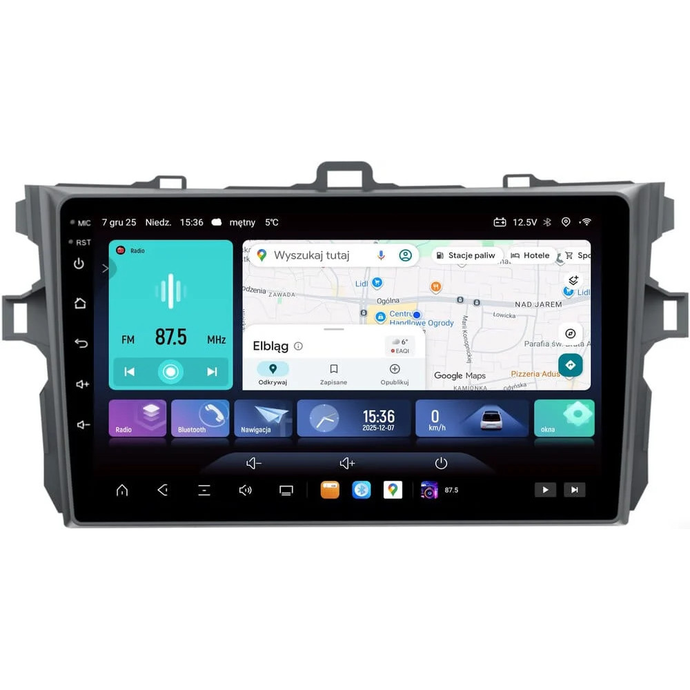 Stacja multimedialna Toyota Corolla 2007 - 2012 GMS 9885EV Navix