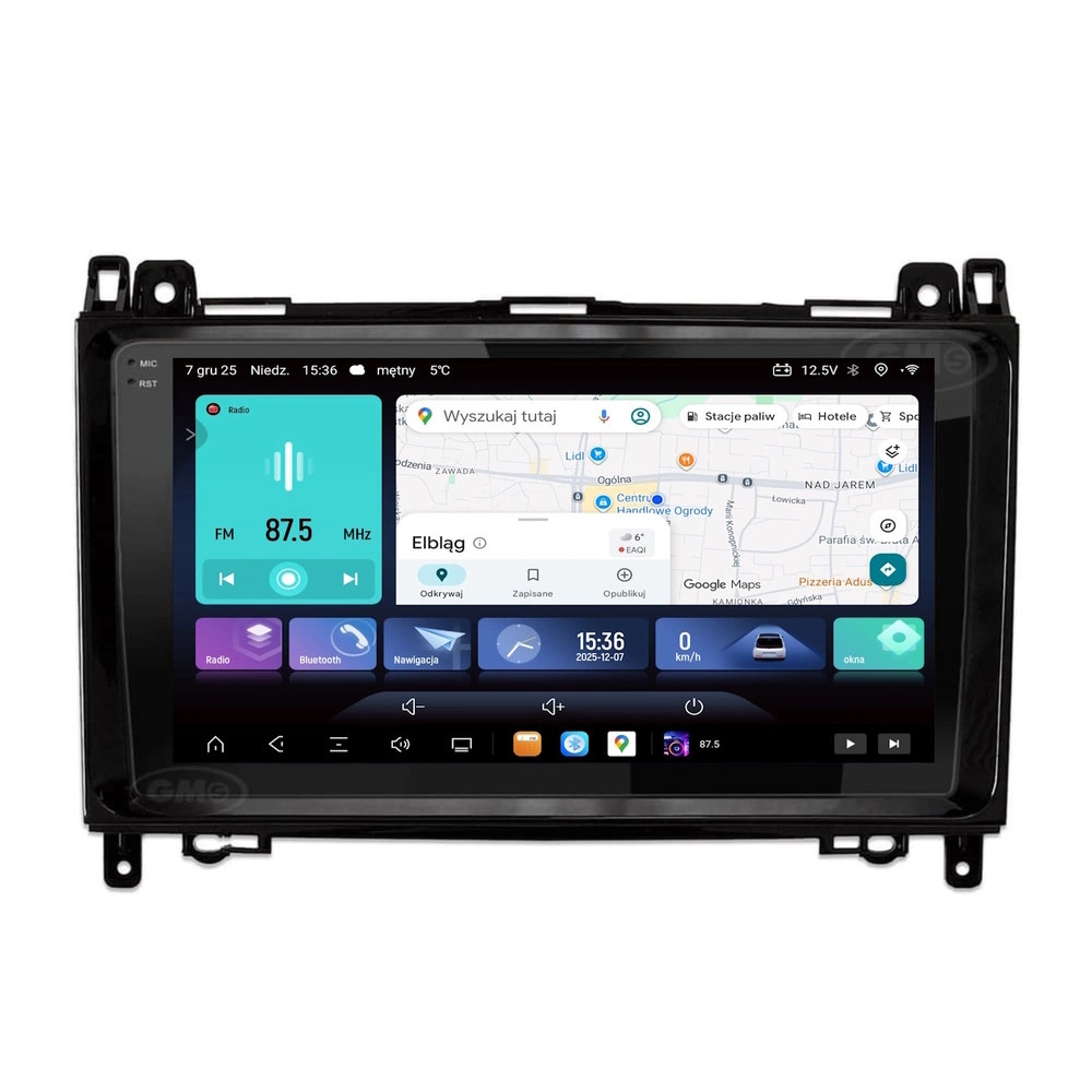 Stacja multimedialna Mercedes A-klasa W169 2004 - 2012 GMS 9887EV Navix