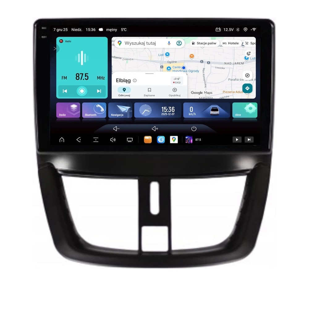 Stacja multimedialna Peugeot 207 2006 - 2012 GMS 9887EV Navix