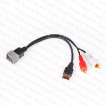 Złącze Nissan 02 USB + RCA AUX