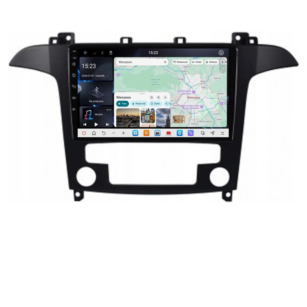 Stacja multimedialna Ford S-max 2006 - 2015 z automatyczną klimatyzacją GMS 6675RK Navix