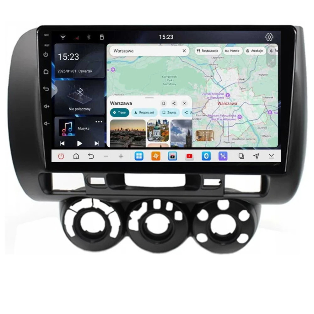 Stacja multimedialna Honda Jazz 2001 - 2007 GMS 6675RK Navix