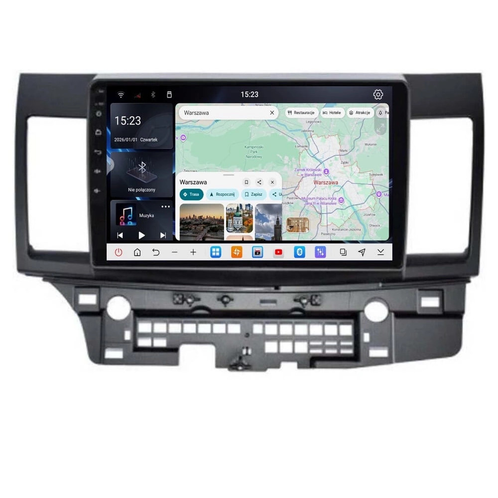 Stacja multimedialna Mitsubishi Lancer 2007 - 2018 GMS 6674RK Navix