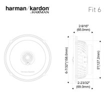 Głośniki Harman Kardon FIT 6 2-drożny zestaw 165mm