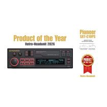 Radio samochodowe Pioneer SXT-C10PS w stylu retro, Bluetooth, USB, AUX