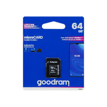 Karta microSDXC GOODRAM CL10 64GB + adapter SD UHS-I