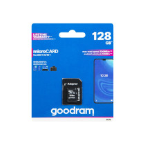 Karta microSDXC GOODRAM CL10 128GB + adapter SD UHS-I